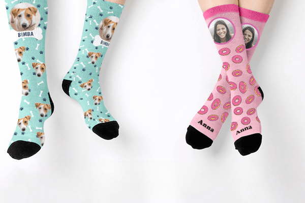 Personalised socks with your face