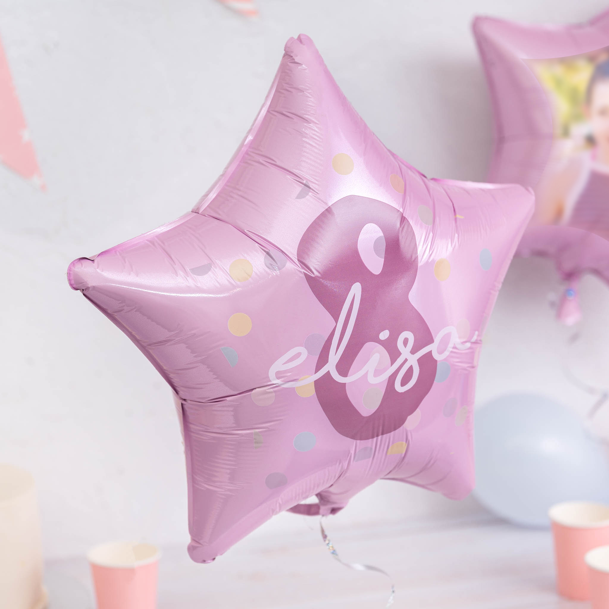 Globo en forma de estrella personalizado de Wanapix.es