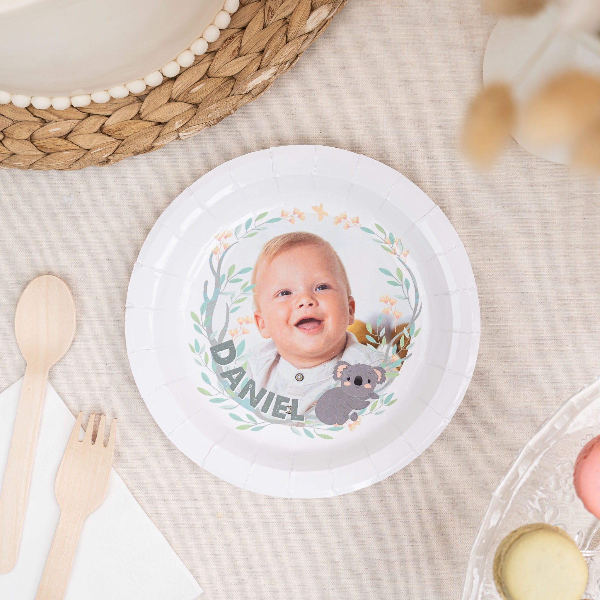 Platos de cartón personalizables de Wanapix.es