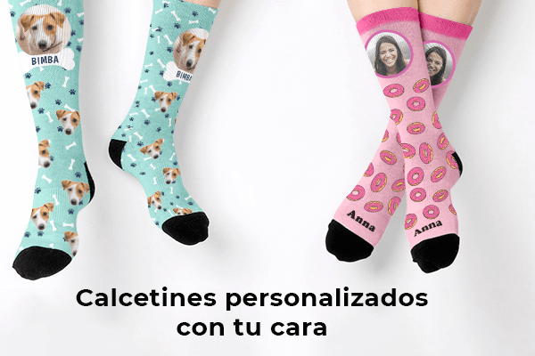 calcetines personalizados con tu cara