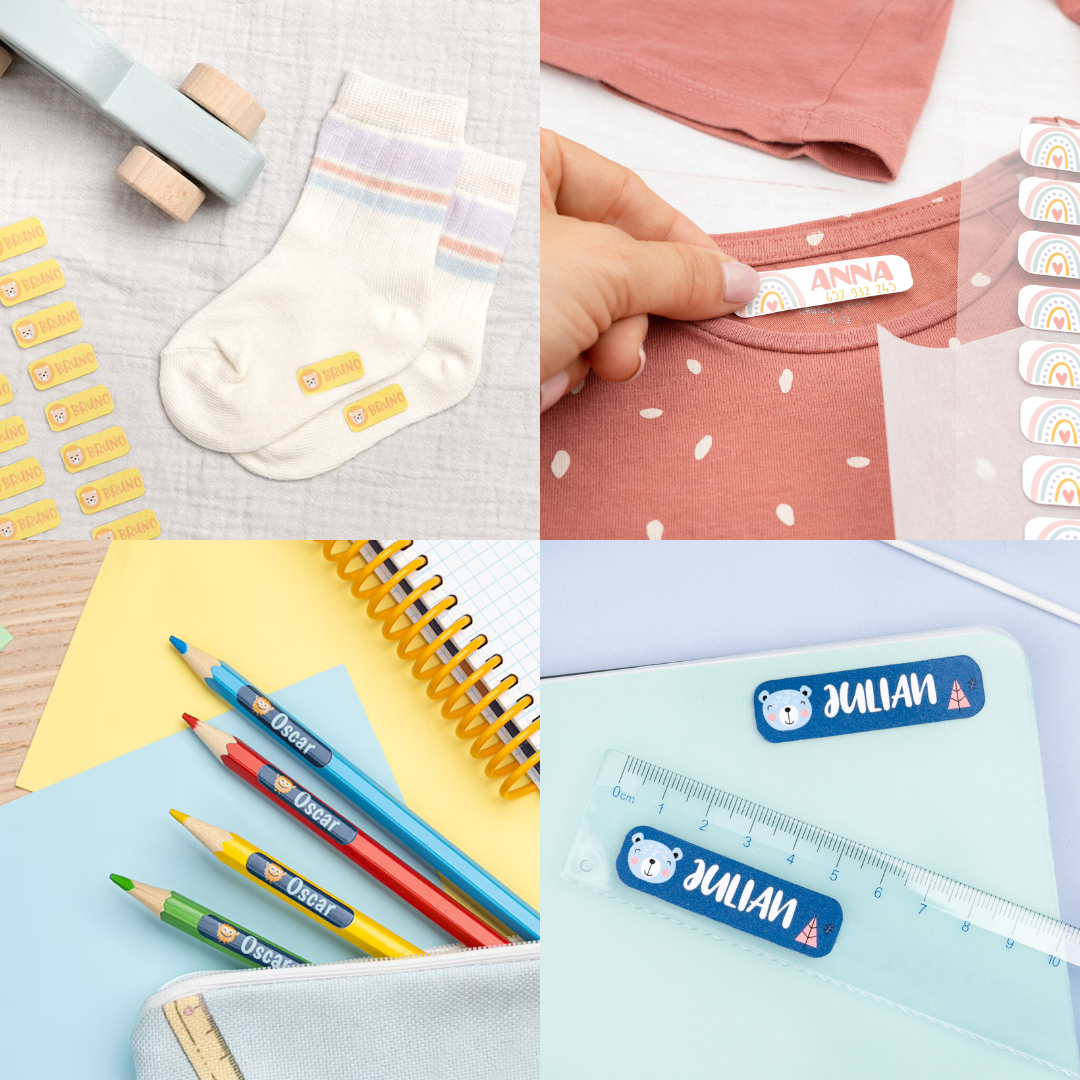Etiquetas termoadhesivas para ropa y material personalizadas de Wanapix.es