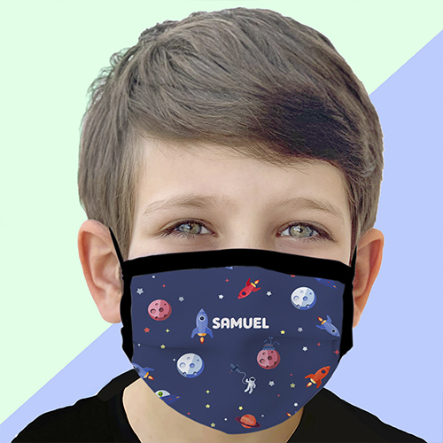 mascarillas infantiles originales y personalizadas Mascarilla originales infantiles personalizada con diseños a elegir. Mascarillas personalizadas para niño de planetas