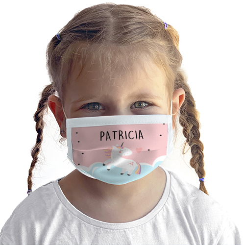 mascarillas infantiles originales y personalizadas Mascarilla infantiles originales personalizada con diseños a elegir. Mascarillas personalizadas para niño de unicornio