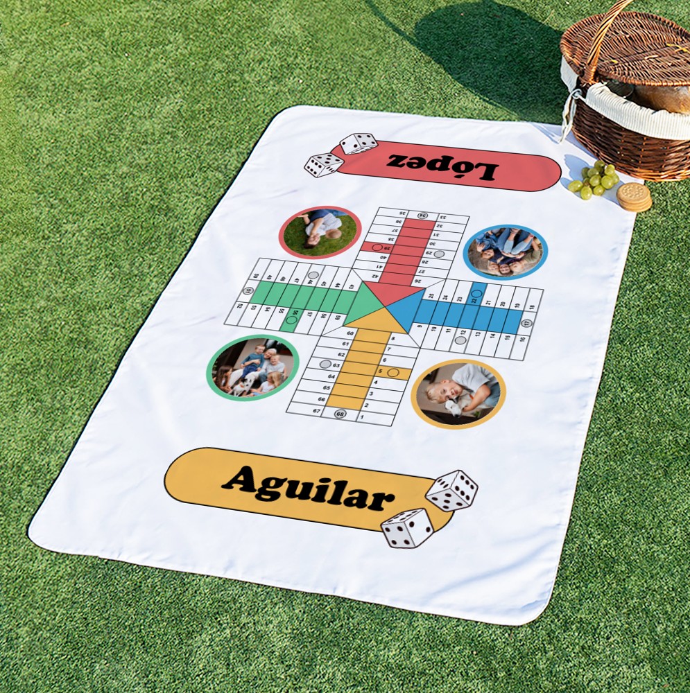 Manta de picnic con diseño de Parchís - Wanapix.es